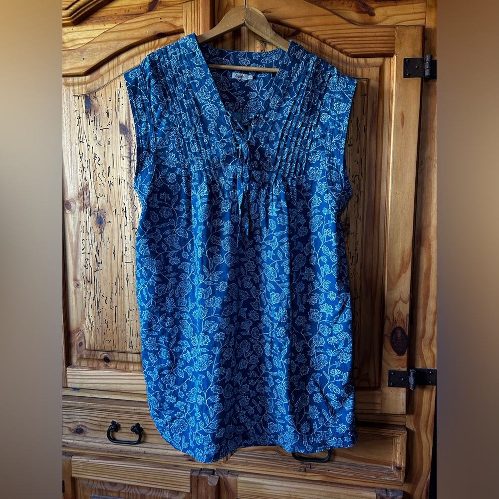B.Yellowtail Faherty X Cameo Cove Sz XL Tunic Dress b. Yellowtail